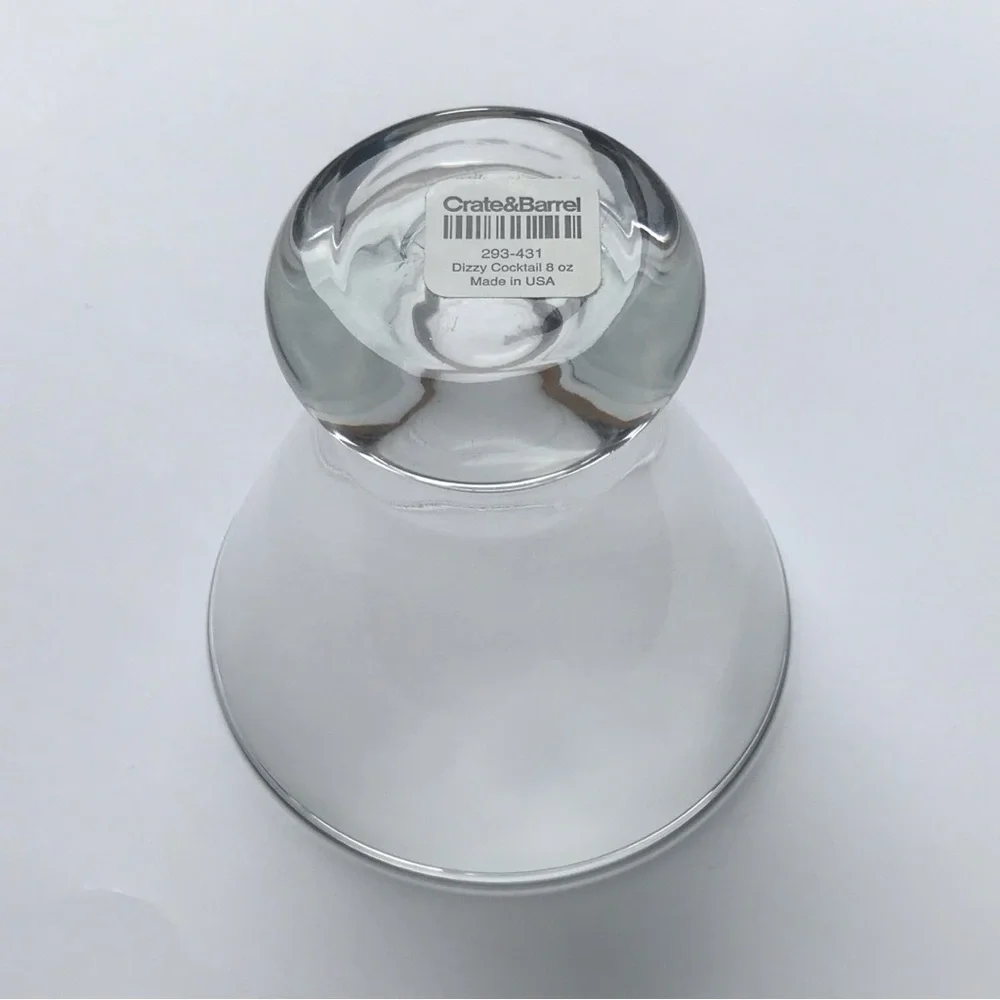 Crate&Barrel Dizzy Cocktail 8 oz Glasses Set